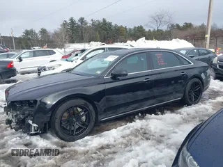 2015 Audi A8 L 4.0T with VIN WAU32AFD2FN033629, listed as a IAAI auction lot 41448956 with 120,364 mi miles. Bid and sale history available at carsss.com. Image 15.