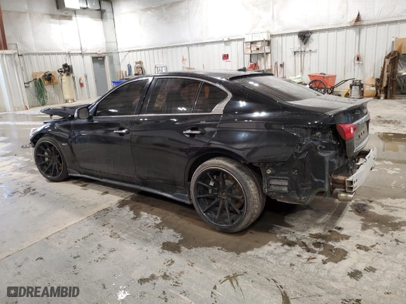 2014 Infiniti Q50 Hybrid Sport with VIN JN1AV7AR2EM703260, listed as a Copart auction lot 85887324 with 125,066 mi miles and Non Repairable. Bid and sale history available at carsss.com. Image 2.