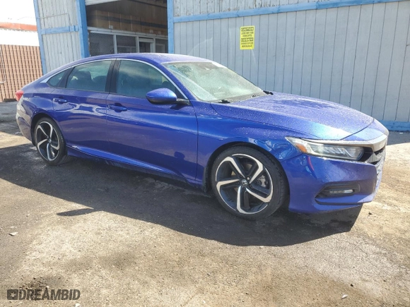 2018 Honda Accord Sedan Sport 1.5T with VIN 1HGCV1F39JA127235, listed as a Copart auction lot 52218285 with 129,019 mi miles and Clean Title. Bid and sale history available at carsss.com. Image 4.