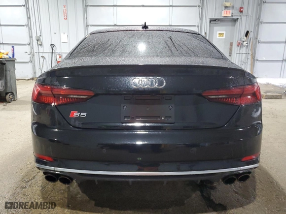 2019 Audi S5 Coupe Premium Plus with VIN WAUP4AF58KA080816, listed as a Copart auction lot 43336615 with 52,684 mi miles and Salvage Title. Bid and sale history available at carsss.com. Image 6.