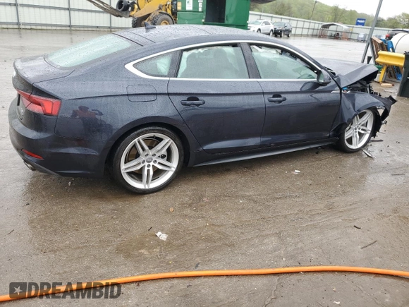 2018 Audi A5 Sportback Prestige with VIN WAUFNCF56JA070367, listed as a Copart auction lot 50656084 with Not Provided miles and . Bid and sale history available at DreamBid. Image 3.