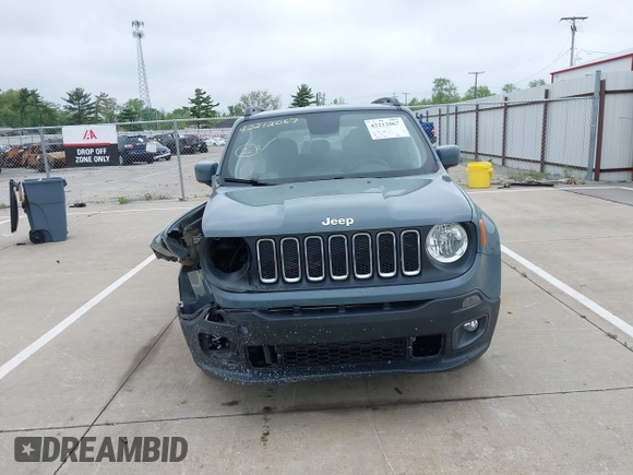 2018 Jeep Renegade Latitude with VIN ZACCJABB9JPH20388, listed as a IAAI auction lot 42212067 with 90,270 mi miles and . Bid and sale history available at DreamBid. Image 12.