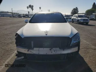 2019 Mercedes-Benz S 560 with VIN WDDUG8DB1KA477630, listed as a Copart auction lot 56252885 with 111,758 mi miles and Salvage title. Bid and sale history available at DreamBid. Image 5.