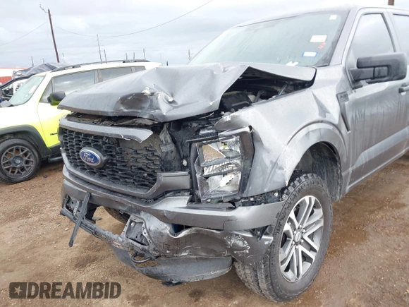 2023 Ford F-150 XL with VIN 1FTFW1E55PKF68245, listed as a IAAI auction lot 41107774 with 18,938 mi miles. Bid and sale history available at carsss.com. Image 6.