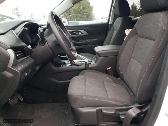 2021 Chevrolet Traverse LS with VIN 1GNEVFKW2MJ179547, listed as a Copart auction lot 45479365 with 43,459 mi miles and Salvage Title. Bid and sale history available at carsss.com. Image 7.