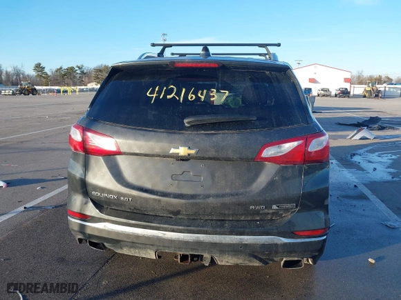 2018 Chevrolet Equinox Premier with VIN 2GNAXWEX7J6139051, listed as a IAAI auction lot 41216437 with 105,453 mi miles. Bid and sale history available at carsss.com. Image 16.