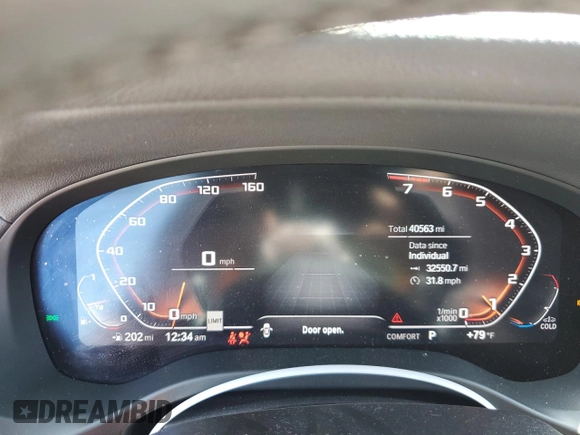 2021 BMW X4 M40i z VIN 5UX2V5C0XM9F04867, wystawiony jako Copart lot #57890555 z przebiegiem 40 563 mil mil oraz Szkoda całkowita • Salvage title. Historia ofert i sprzedaży dostępna na DreamBid. Obrazek 9.