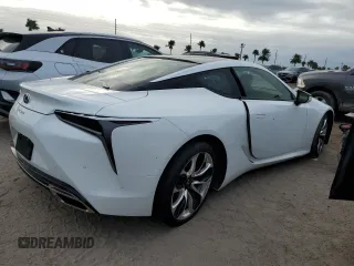 2021 Lexus LC with VIN JTHBP5AY0MA101379, listed as a Copart auction lot 76549514 with 0 mi miles and Salvage Title. Bid and sale history available at carsss.com. Image 3.