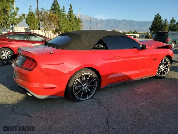 2019 Ford Mustang EcoBoost with VIN 1FATP8UH6K5149628, listed as a Copart auction lot 82853104 with NaN miles and Salvage Title. Bid and sale history available at carsss.com. Image 3.