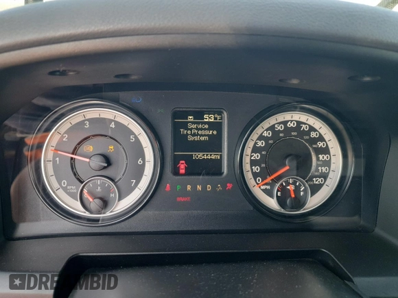 2017 Ram 1500 Express with VIN 1C6RR7FT4HS500354, listed as a Copart auction lot 47629545 with 105,444 mi miles and Clean Title. Bid and sale history available at carsss.com. Image 9.