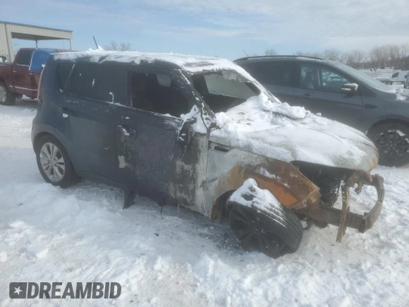 2015 Kia Soul + with VIN KNDJP3A54F7143917, listed as a Copart auction lot 87874565 with Not Provided miles and Non Repairable. Bid and sale history available at DreamBid. Image 4.