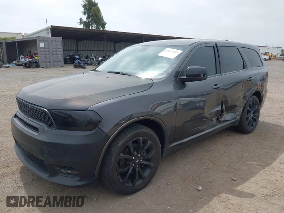 2020 Dodge Durango GT with VIN 1C4RDHDG3LC301544, listed as a IAAI auction lot 42429339 with 95,453 mi miles and . Bid and sale history available at DreamBid. Image 2.