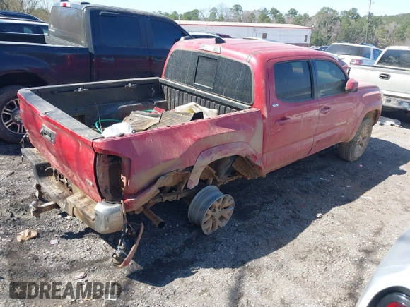 2018 Toyota Tacoma SR with VIN 5TFCZ5AN1JX154722, listed as a IAAI auction lot 41693606 with 123,916 mi miles. Bid and sale history available at carsss.com. Image 4.