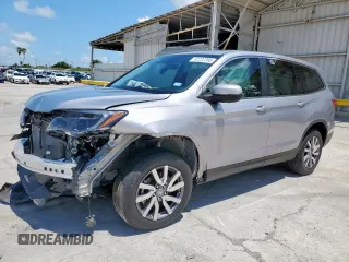 2022 Honda Pilot EX-L with VIN 5FNYF5H52NB008768, listed as a Copart auction lot 62222395 with 38,591 mi miles and Salvage title. Bid and sale history available at DreamBid. Image 1.