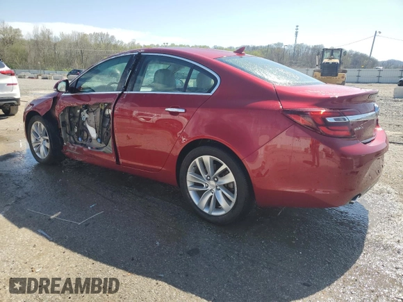 2014 Buick Regal Premium I with VIN 2G4GN5EX2E9202527, listed as a Copart auction lot 52016375 with 74,987 mi miles and Salvage title. Bid and sale history available at DreamBid. Image 2.