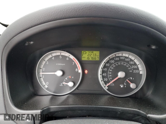 2008 Hyundai Accent Man L with VIN KMHCN35C48U087324, listed as a Copart auction lot 85001354 with 167,667 mi miles and Salvage Title. Bid and sale history available at carsss.com. Image 9.