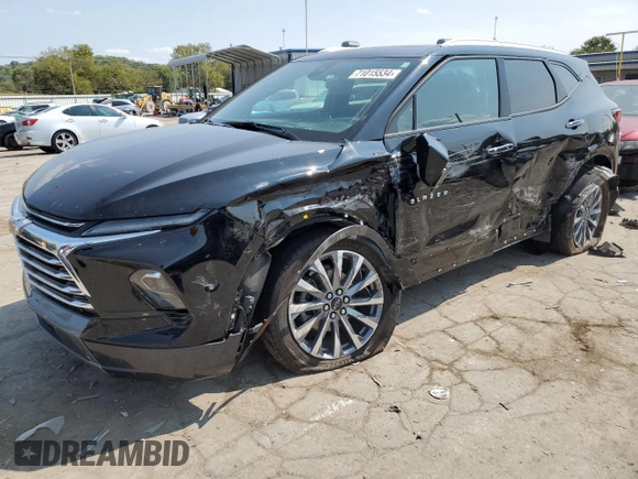 2024 Chevrolet Blazer Premier z VIN 3GNKBLR44RS164147, wystawiony jako Copart lot #71015534 z przebiegiem 15 779 mil mil oraz Szkoda całkowita • Salvage title. Historia ofert i sprzedaży dostępna na DreamBid. Obrazek 1.
