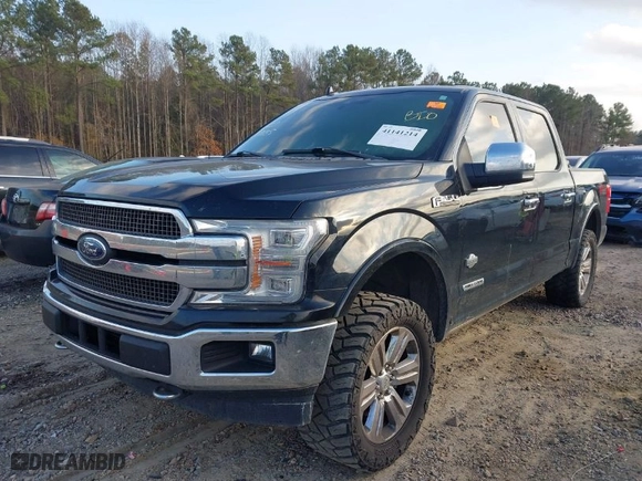 2018 Ford F-150 XL with VIN 1FTFW1E17JFE17484, listed as a IAAI auction lot 41141214 with 192,985 mi miles. Bid and sale history available at carsss.com. Image 2.