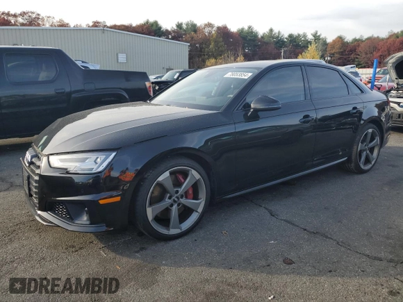 2019 Audi S4 Premium Plus with VIN WAUB4AF4XKA003043, listed as a Copart auction lot 78053854 with 30,340 mi miles and Salvage Title. Bid and sale history available at carsss.com. Image 1.
