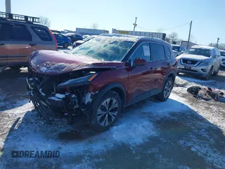 2022 Nissan Rogue SV with VIN 5N1BT3BB2NC694420, listed as a IAAI auction lot 41391651 with 58,000 mi miles. Bid and sale history available at carsss.com. Image 2.