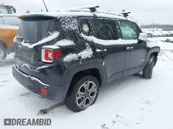 2018 Jeep Renegade Limited with VIN ZACCJBDB6JPH06029, listed as a IAAI auction lot 41364624 with 117,711 mi miles and . Bid and sale history available at DreamBid. Image 4.