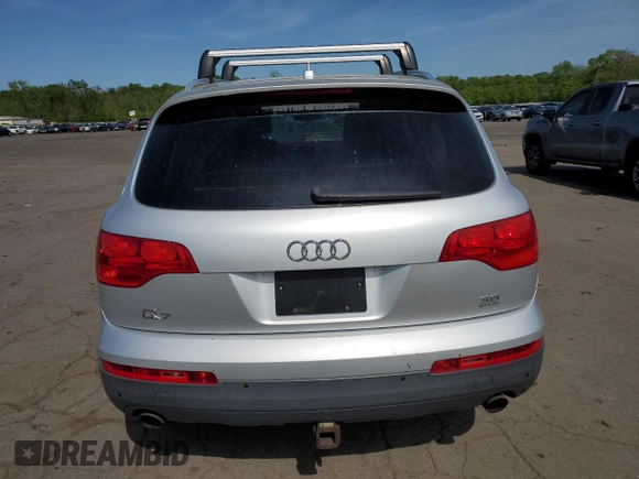 2008 Audi Q7 Premium with VIN WA1BY74LX8D021919, listed as a Copart auction lot 56683595 with 111,613 mi miles and Salvage title. Bid and sale history available at DreamBid. Image 6.