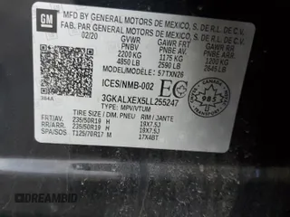 2020 GMC Terrain Denali с VIN 3GKALXEX5LL255247, выставлен на аукционе Copart как лот 49822535 с пробегом 54 885 миль миль и Списание • Salvage title. История ставок и продаж доступна на DreamBid. Изображение 14.