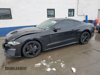 2023 Ford Mustang EcoBoost with VIN 1FA6P8TH5P5101057, listed as a Copart auction lot 45983005 with 42,443 mi miles and Salvage title. Bid and sale history available at DreamBid. Image 1.