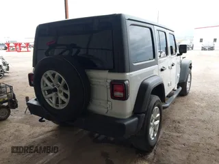 2023 Jeep Wrangler Sport S with VIN 1C4HJXDG8PW620005, listed as a IAAI auction lot 42117455 with 25,725 mi miles and . Bid and sale history available at DreamBid. Image 4.