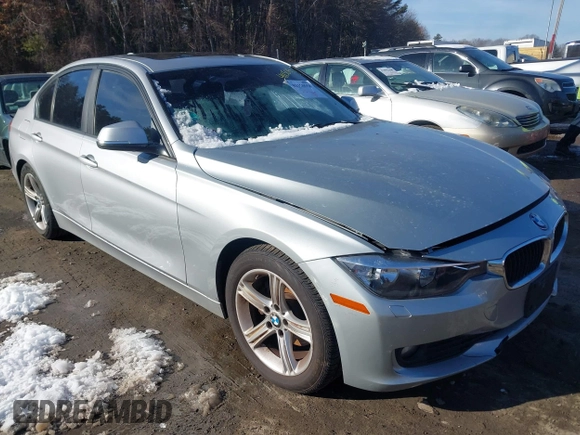 2014 BMW 3 Series 320i xDrive with VIN WBA3C3G51ENR25515, listed as a IAAI auction lot 41150558 with Not Provided miles. Bid and sale history available at carsss.com. Image 1.