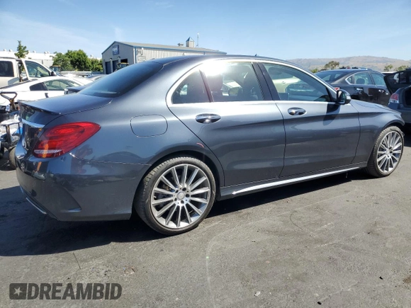 2015 Mercedes-Benz C 300 z VIN 55SWF4JB3FU066356, wystawiony jako Copart lot #56933205 z przebiegiem 93 917 mil mil oraz Szkoda całkowita • Salvage title. Historia ofert i sprzedaży dostępna na DreamBid. Obrazek 3.