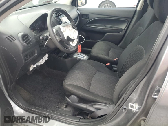 2022 Mitsubishi Mirage ES z VIN ML32AUHJ8NH004769, wystawiony jako Copart lot #49185545 z przebiegiem 82 629 mil mil oraz Szkoda całkowita • Salvage title. Historia ofert i sprzedaży dostępna na DreamBid. Obrazek 7.