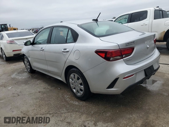 2023 Kia Rio LX with VIN 3KPA24AD2PE600513, listed as a Copart auction lot 85476444 with 17,164 mi miles and Salvage Title. Bid and sale history available at carsss.com. Image 2.