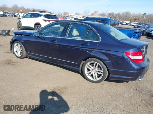 2013 Mercedes-Benz C 300 Sport with VIN WDDGF8AB7DR244523, listed as a IAAI auction lot 41894057 with 98,186 mi miles and . Bid and sale history available at DreamBid. Image 3.