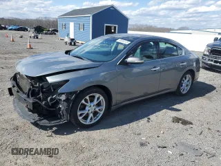 2014 Nissan Maxima 3.5 S with VIN 1N4AA5AP8EC483324, listed as a Copart auction lot 50504135 with 124,183 mi miles and Clean Title. Bid and sale history available at carsss.com. Image 1.