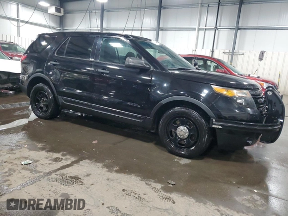 2014 Ford Utility Police Interceptor with VIN 1FM5K8AR3EGA04453, listed as a Copart auction lot 87294124 with 200,560 mi miles and Salvage Title. Bid and sale history available at carsss.com. Image 4.