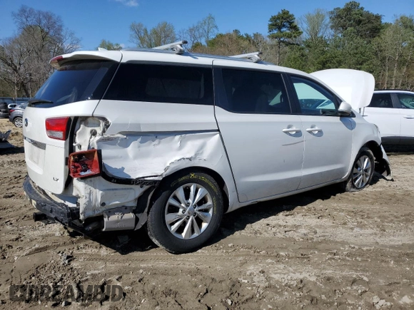 2016 Kia Sedona LX with VIN KNDMB5C17G6163863, listed as a Copart auction lot 52128745 with 165,416 mi miles and Salvage Title. Bid and sale history available at DreamBid. Image 3.