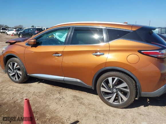 2015 Nissan Murano SL with VIN 5N1AZ2MGXFN289117, listed as a IAAI auction lot 41472108 with 122,005 mi miles. Bid and sale history available at carsss.com. Image 13.