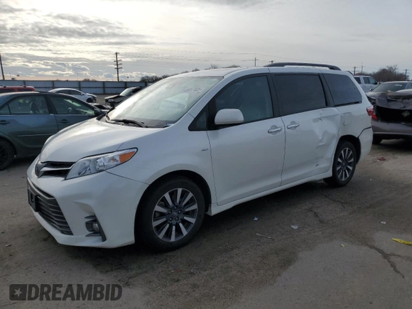 2018 Toyota Sienna XLE with VIN 5TDDZ3DC7JS198250, listed as a Copart auction lot 45917405 with 119,381 mi miles and Salvage Title. Bid and sale history available at carsss.com. Image 1.