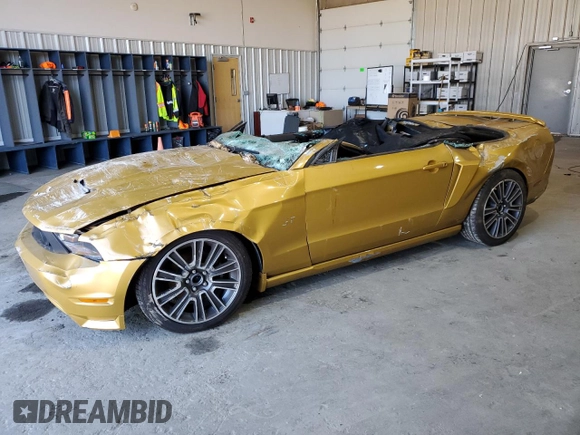 2010 Ford Mustang GT z VIN 1ZVBP8FH3A5120523, wystawiony jako Copart lot #49859765 z przebiegiem Nie podano mil oraz Szkoda całkowita • Salvage title. Historia ofert i sprzedaży dostępna na DreamBid. Obrazek 1.