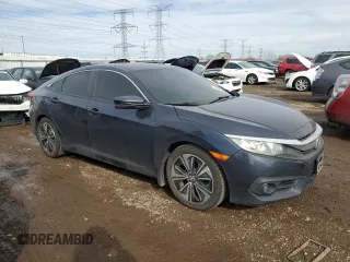 2016 Honda Civic Sedan EX-L with VIN 19XFC1F73GE022605, listed as a Copart auction lot 47203575 with 176,936 mi miles and Salvage Title. Bid and sale history available at carsss.com. Image 4.