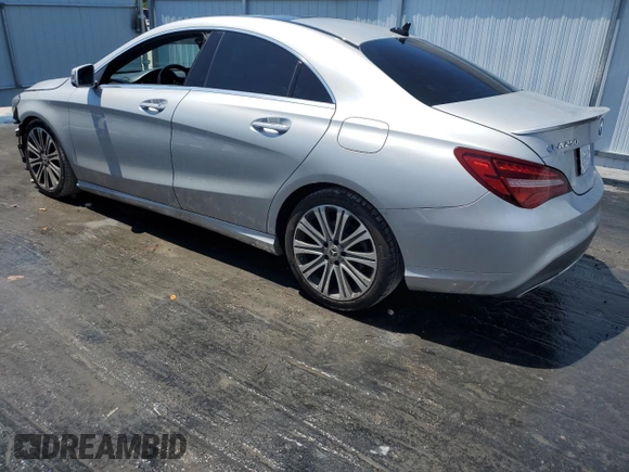 2018 Mercedes-Benz CLA 250 with VIN WDDSJ4EB2JN650465, listed as a Copart auction lot 53834294 with 97,609 mi miles and . Bid and sale history available at DreamBid. Image 2.