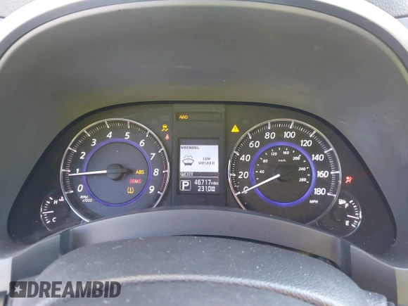 2017 Infiniti QX70 z VIN JN8CS1MW4HM410093, wystawiony jako IAAI lot #41232717 z przebiegiem 46 717 mil mil oraz . Historia ofert i sprzedaży dostępna na DreamBid. Obrazek 7.