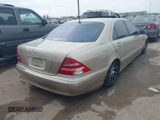 2001 Mercedes-Benz S 320/430/500 with VIN WDBNG70J31A161620, listed as a IAAI auction lot 41530784 with 134,673 mi miles and . Bid and sale history available at carsss.com. Image 4.
