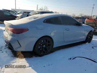 2025 BMW 4 Series M440i xDrive with VIN WBA83DA07SCT64818, listed as a Copart auction lot 43932505 with 1,974 mi miles and Clean title. Bid and sale history available at DreamBid. Image 3.