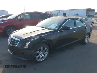 2014 Cadillac ATS Standard RWD with VIN 1G6AA5RA7E0100973, listed as a IAAI auction lot 41795657 with 93,807 mi miles and . Bid and sale history available at DreamBid. Image 2.