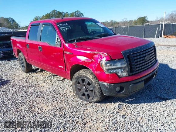 2012 Ford F-150 XL with VIN 1FTFW1CT4CKD77122, listed as a IAAI auction lot 41288982 with 227,141 mi miles. Bid and sale history available at carsss.com. Image 1.