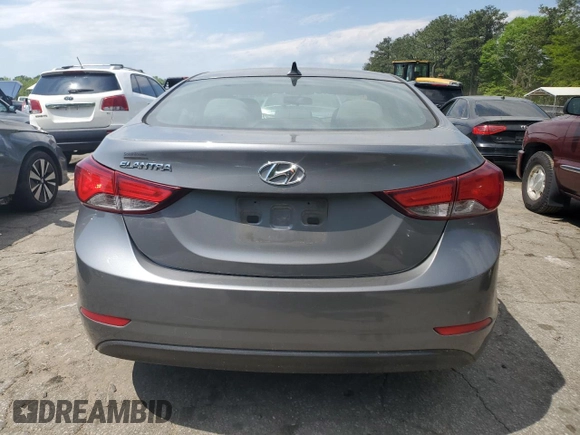 2014 Hyundai Elantra SE with VIN 5NPDH4AE3EH459318, listed as a Copart auction lot 52464215 with 167,861 mi miles and Salvage Title. Bid and sale history available at DreamBid. Image 6.