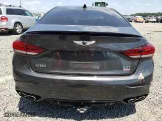 2018 Genesis G80 3.3T Sport with VIN KMHGN4JB0JU223068, listed as a Copart auction lot 51973174 with 74,908 mi miles. Bid and sale history available at carsss.com. Image 6.