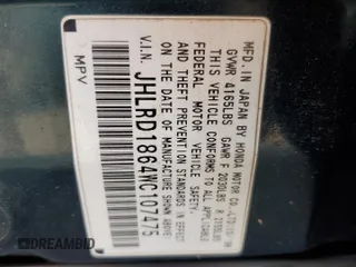 1998 Honda CR-V EX z VIN JHLRD1864WC107475, wystawiony jako Copart lot #59886595 z przebiegiem 211 972 mil mil oraz Szkoda całkowita • Salvage title. Historia ofert i sprzedaży dostępna na DreamBid. Obrazek 13.